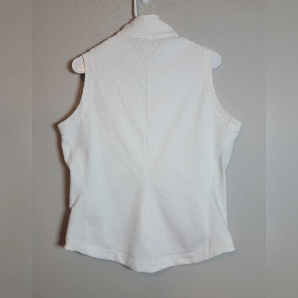 ​Nike Golf Therma-FIT Vest Women’s Size Large White Full Zip Gilet Golfcore - Picture 2 of 7